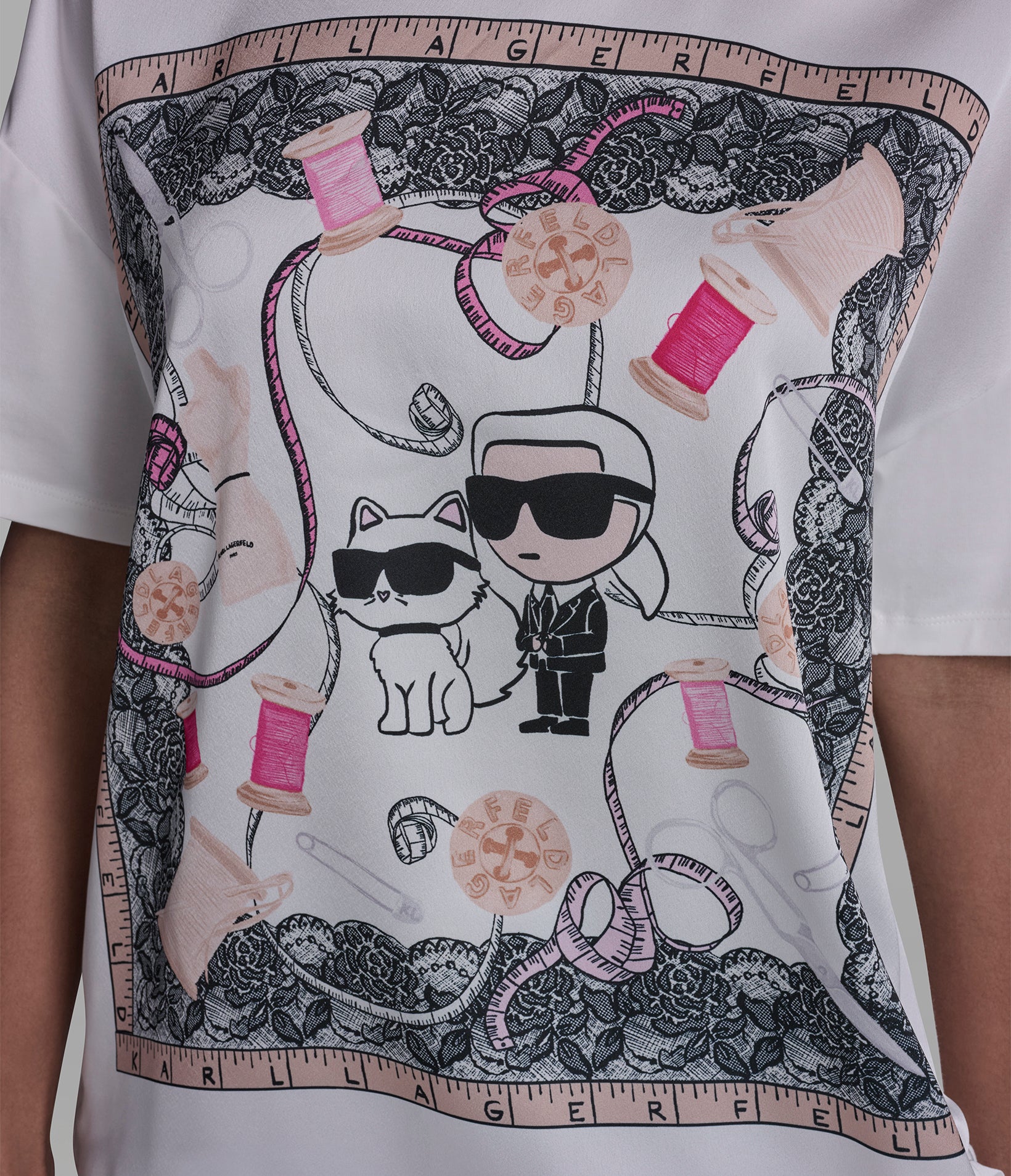 SHORT SLEEVE  MIXED MEDIA DUO TOP VIEW 6 | New Women's Clothing