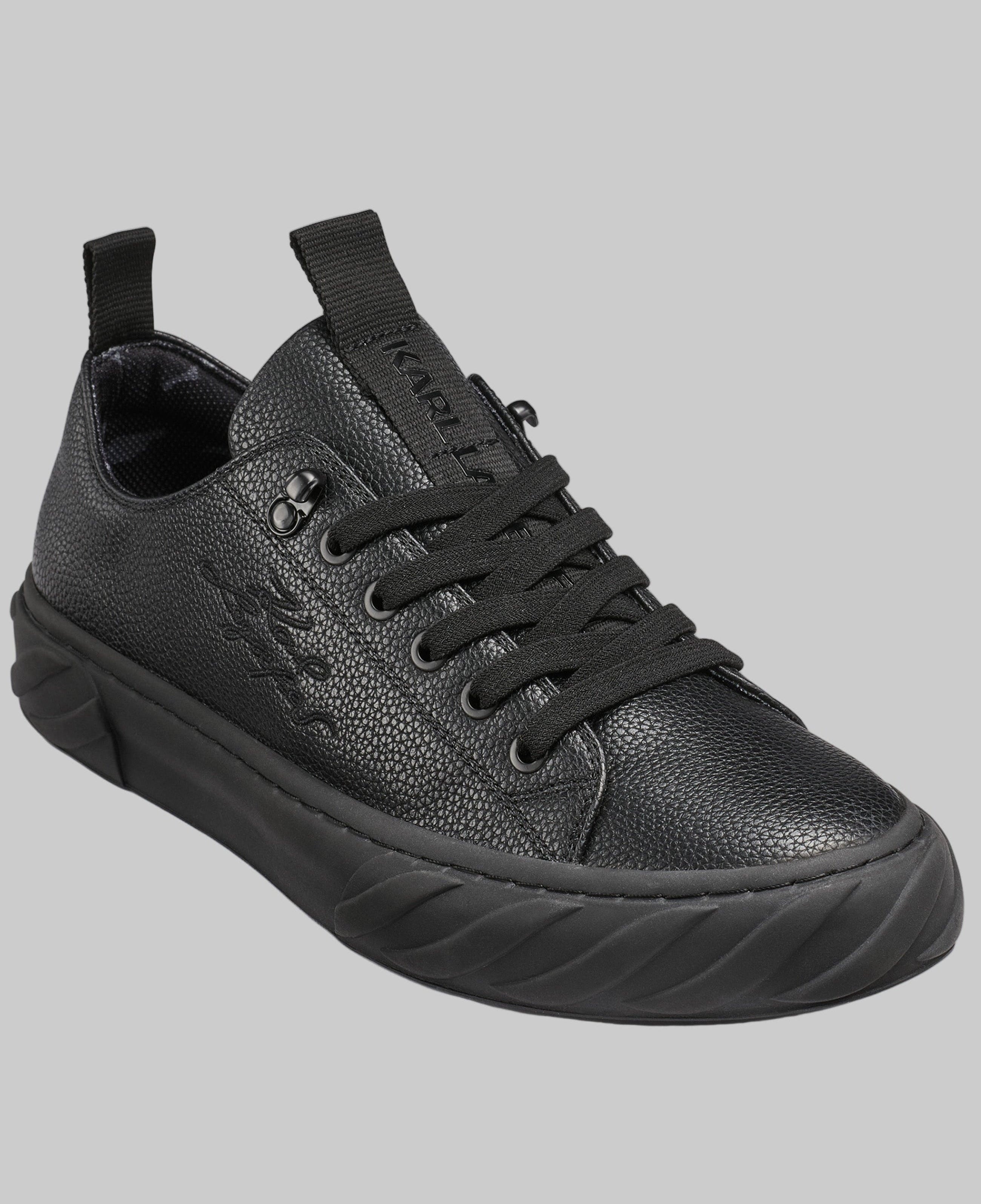 LOW PROFILE LEATHER SNEAKER WITH SIDE LOGO View 2 | Men's Shoes