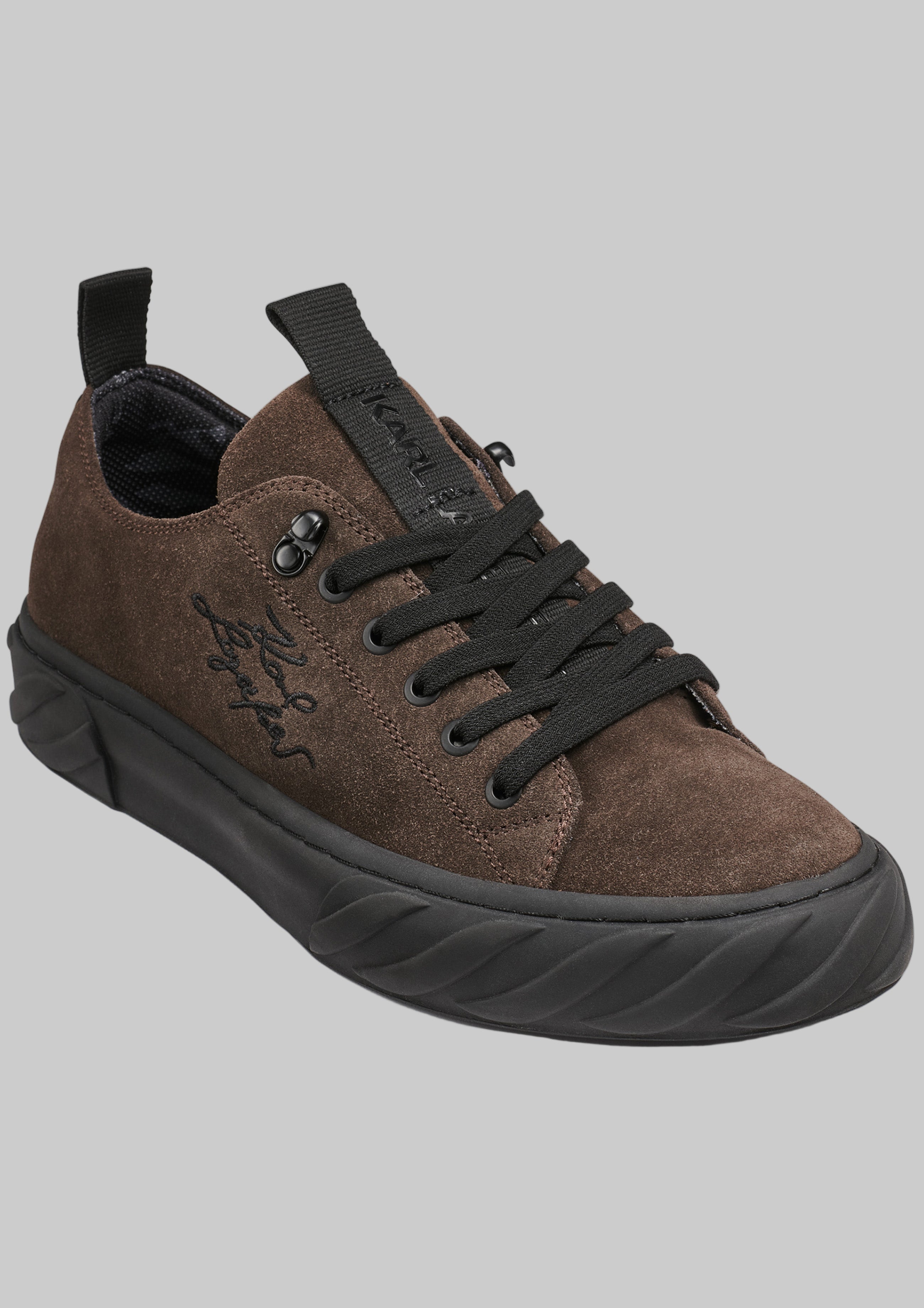 LOW PROFILE SUEDE SNEAKER WITH SIDE LOGO View 2 | Men's Shoes