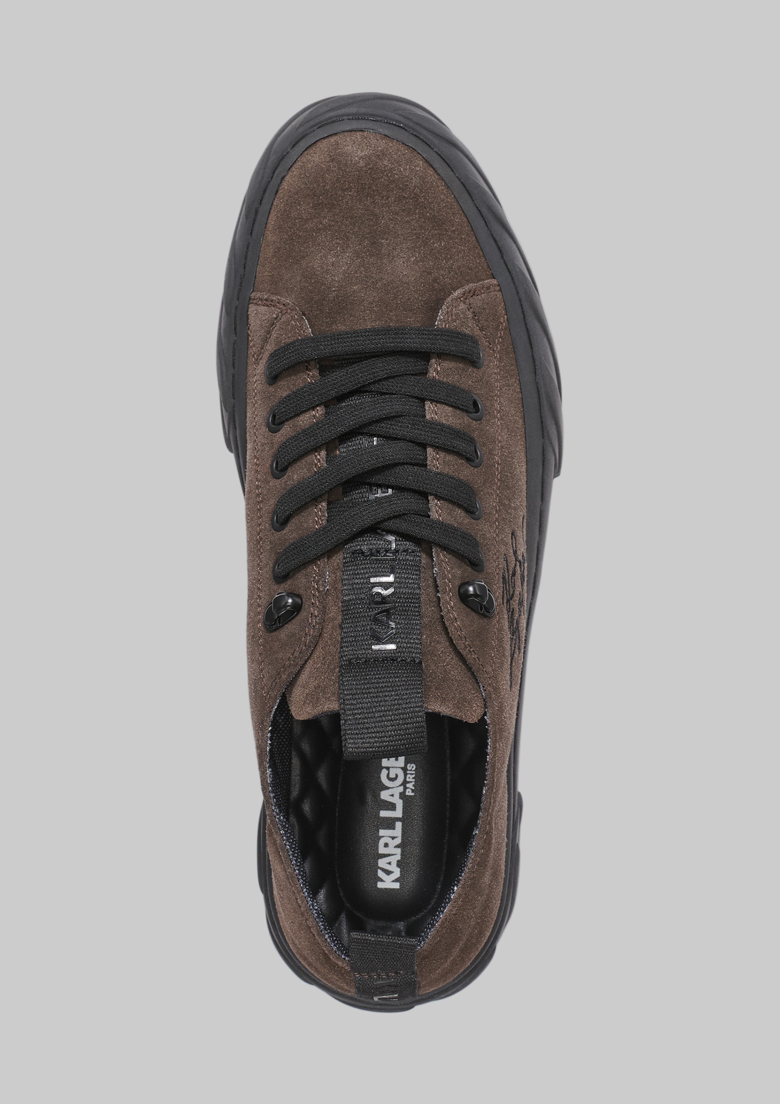 LOW PROFILE SUEDE SNEAKER WITH SIDE LOGO VIEW 4 | Men's Shoes