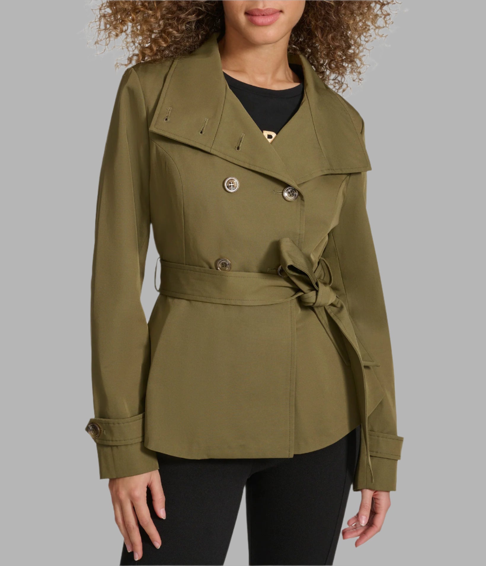 PEPLUM TRENCH View 1 | Women's Clothing Sale