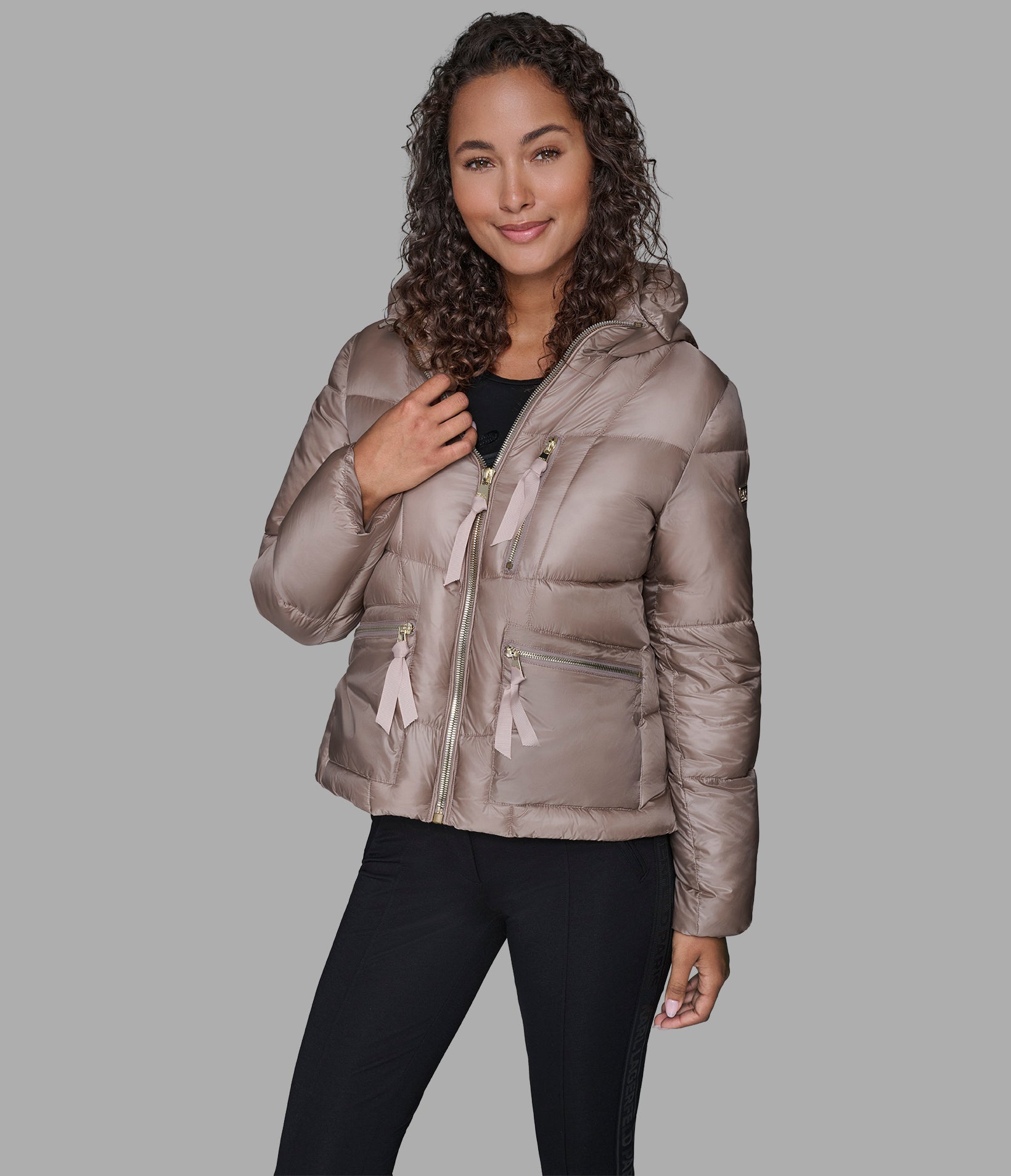 SHORT HOODED PUFFER View 1 | Women's Clothing