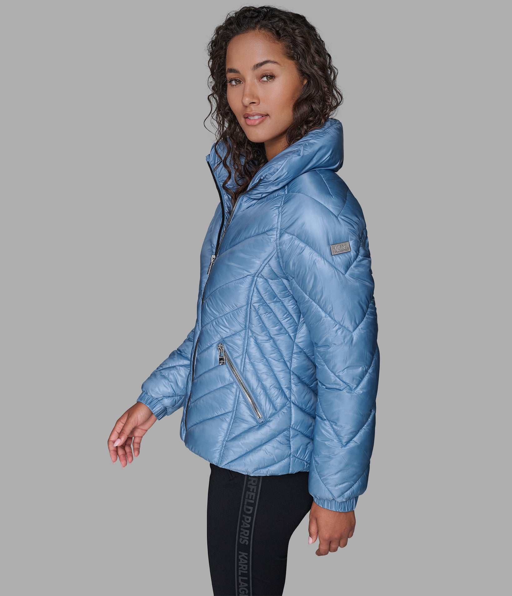 PILLOW COLLAR PUFFER JACKET VIEW 4 | Jackets & Coats