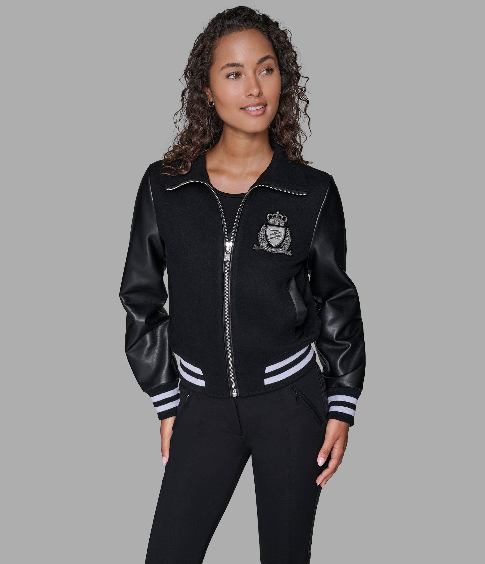 WOOL VARSITY JACKET View 1 | Women's Clothing Sale