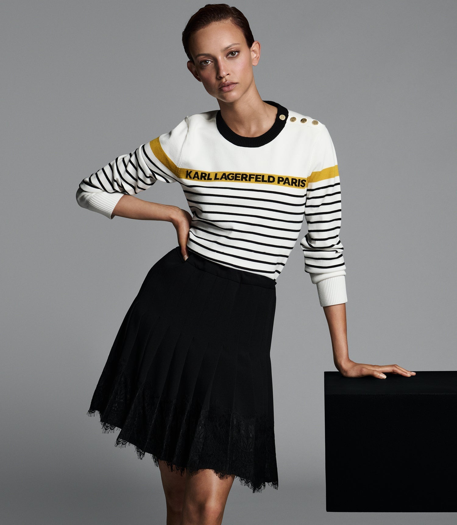 STRIPED LOGO SWEATER VIEW 8 | Best Sellers Shop