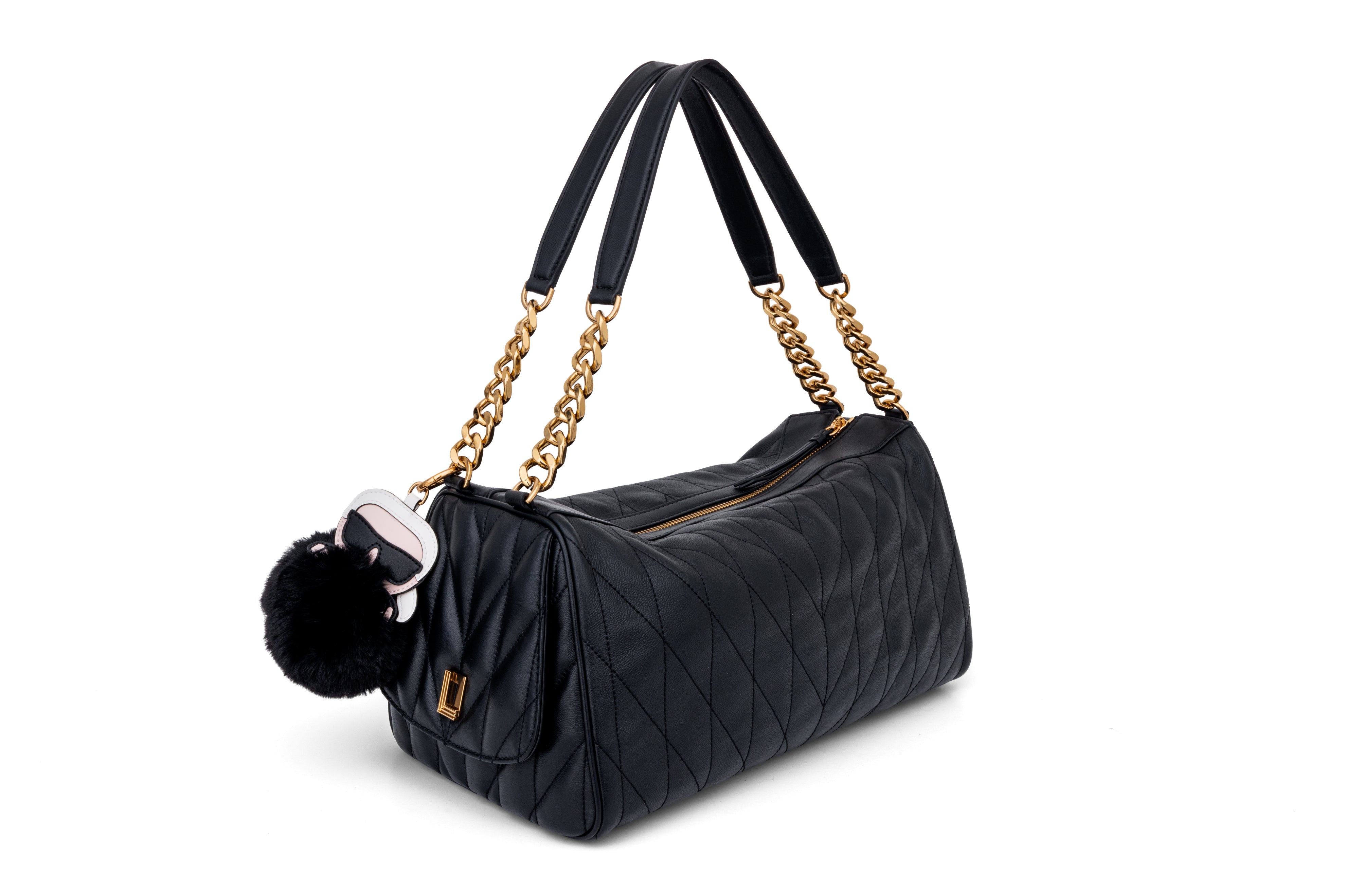 LAFAYETTE SATCHEL WITH KARL PUFF CHARM View 2 | Women's Shoulder Bags