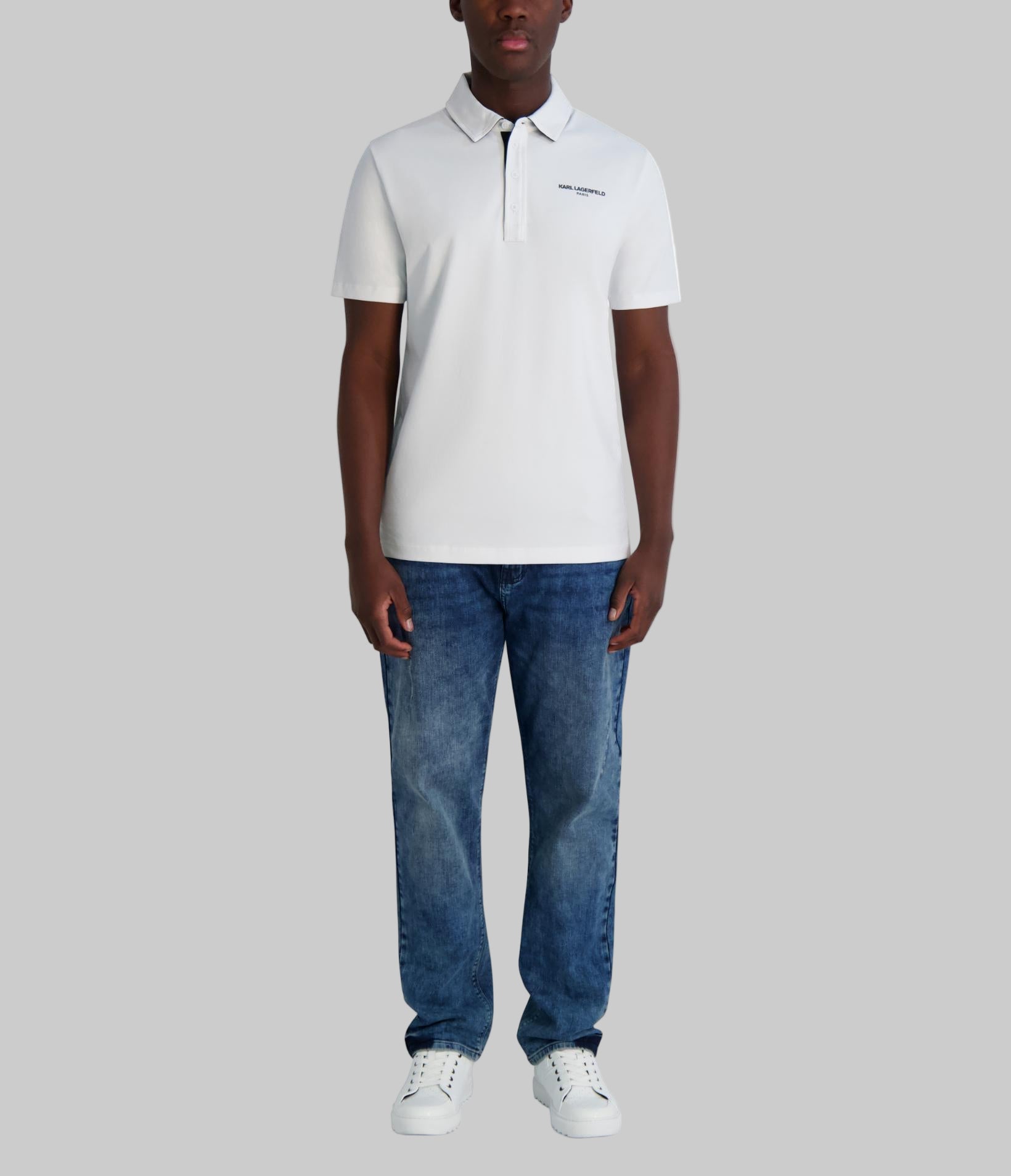 LOGO POLO WITH PLACKET DETAIL VIEW 4 | Gifts For Him