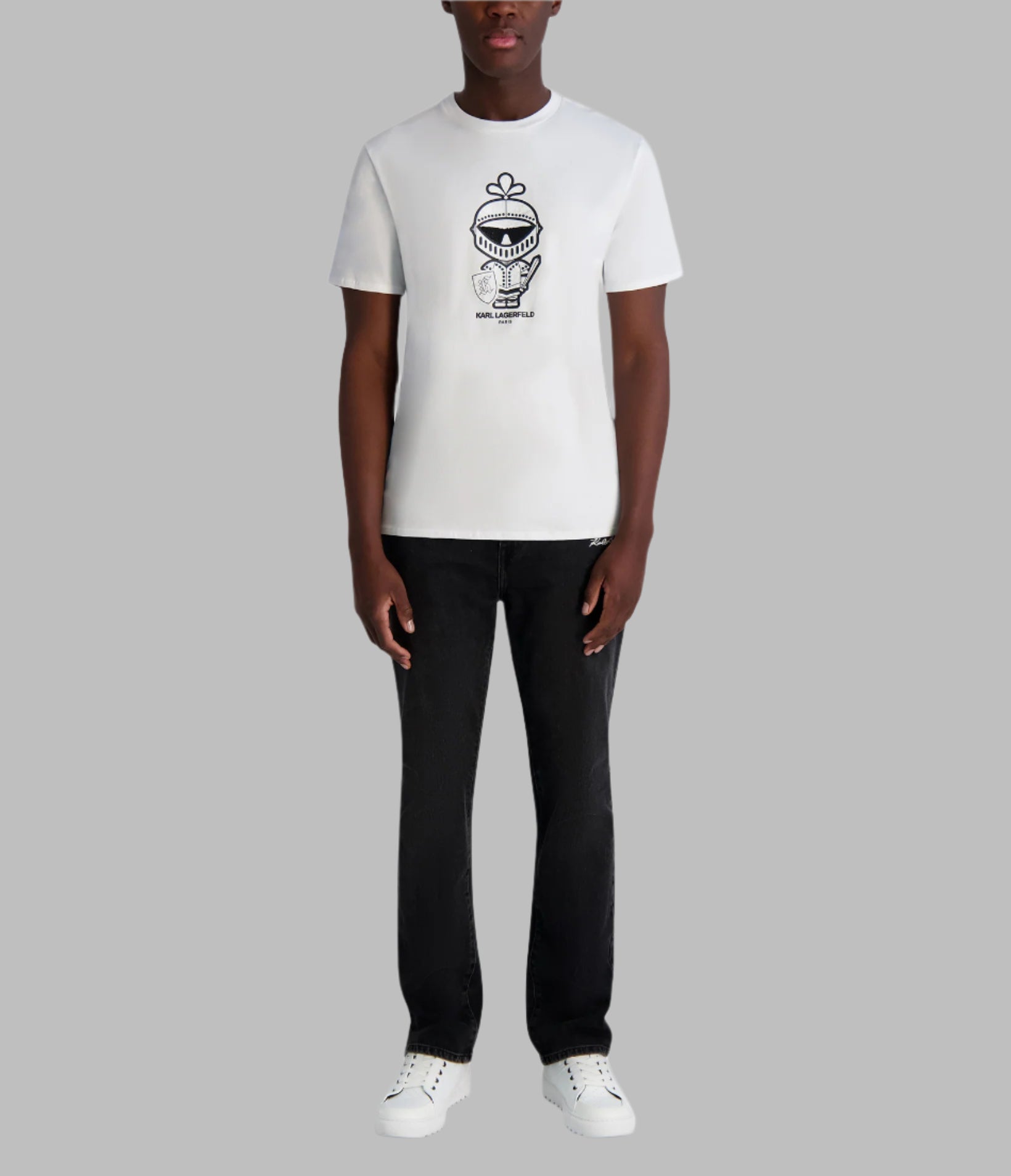 TEXTURED KARL ARMOUR TEE VIEW 4 | Gifts For Him