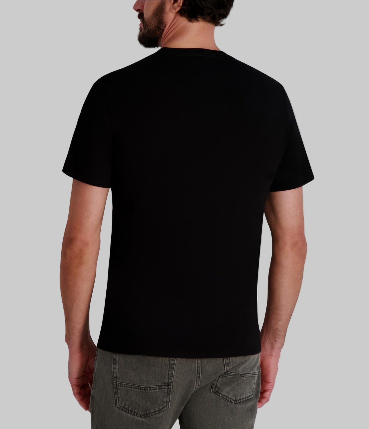 SMALL KARL WITH FLOCKING SUIT AND GLASSES TEE View 2 | Men's Tees & Polos