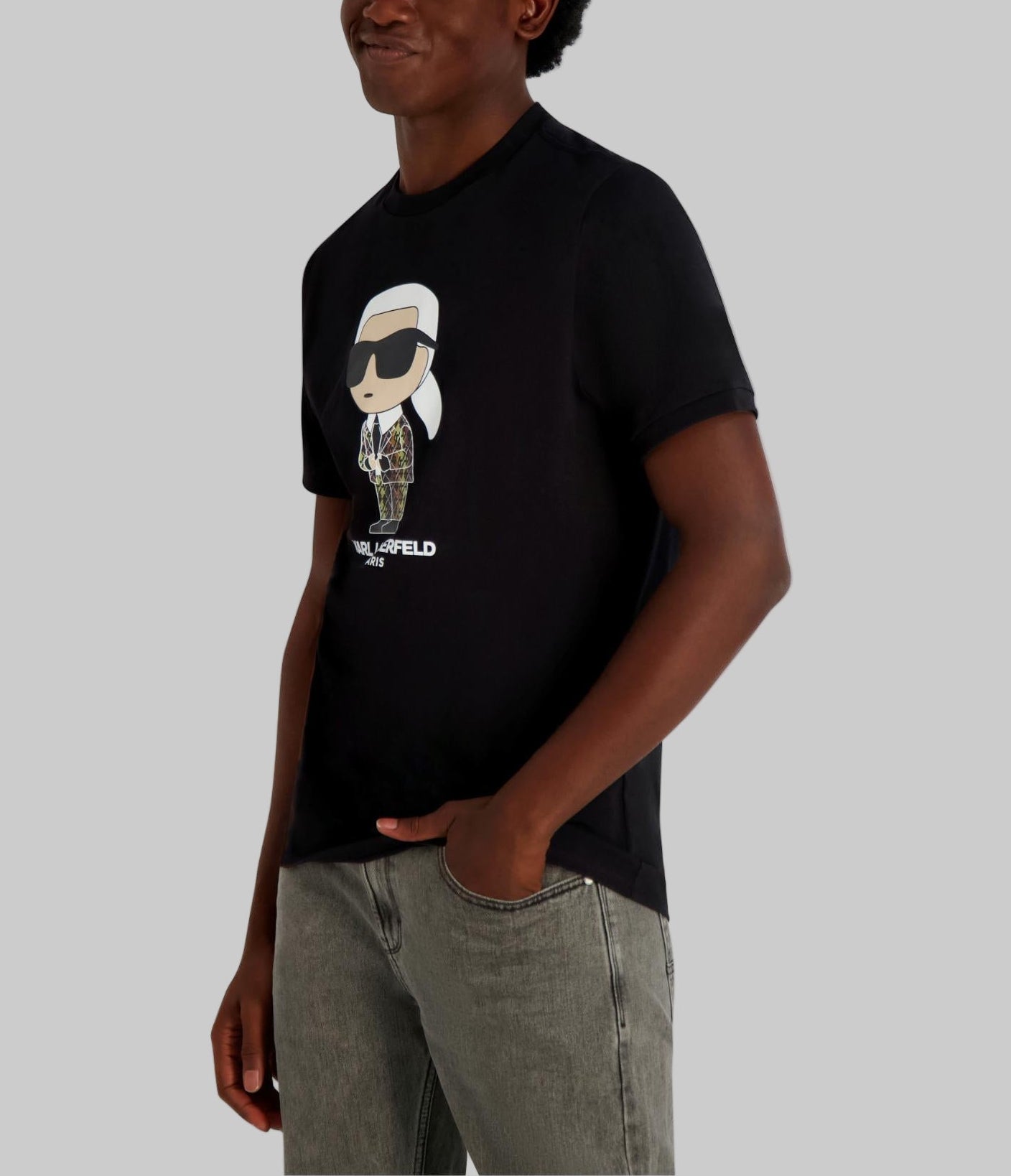 KARL WITH CAMO SUIT TEE VIEW 3 | Men's Clothing