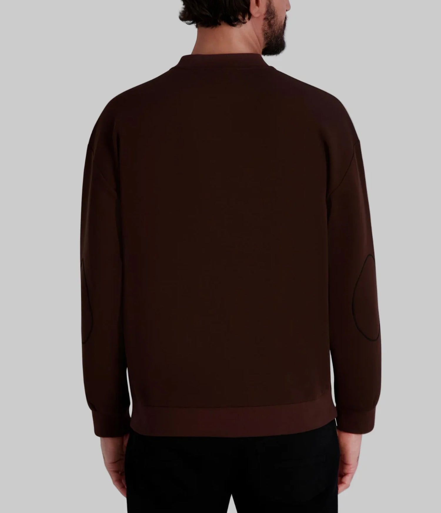 CREW NECK SWEATSHIRT WITH PATCH LOGO VIEW 4 | Men's Sweaters & Shirts
