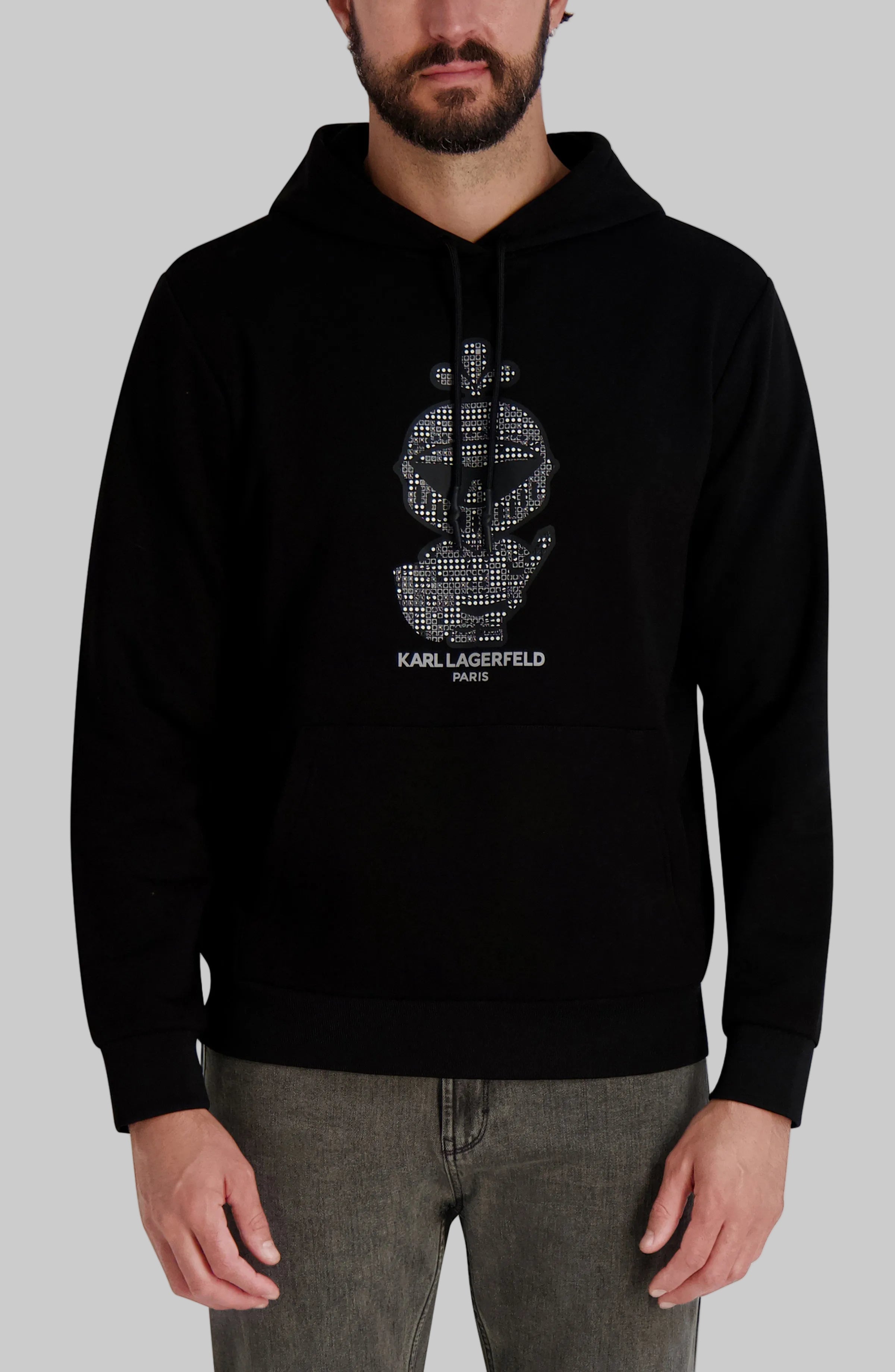 KARL BROKEN GLASS HOODIE View 1 | Men's Sweatshirts & Joggers