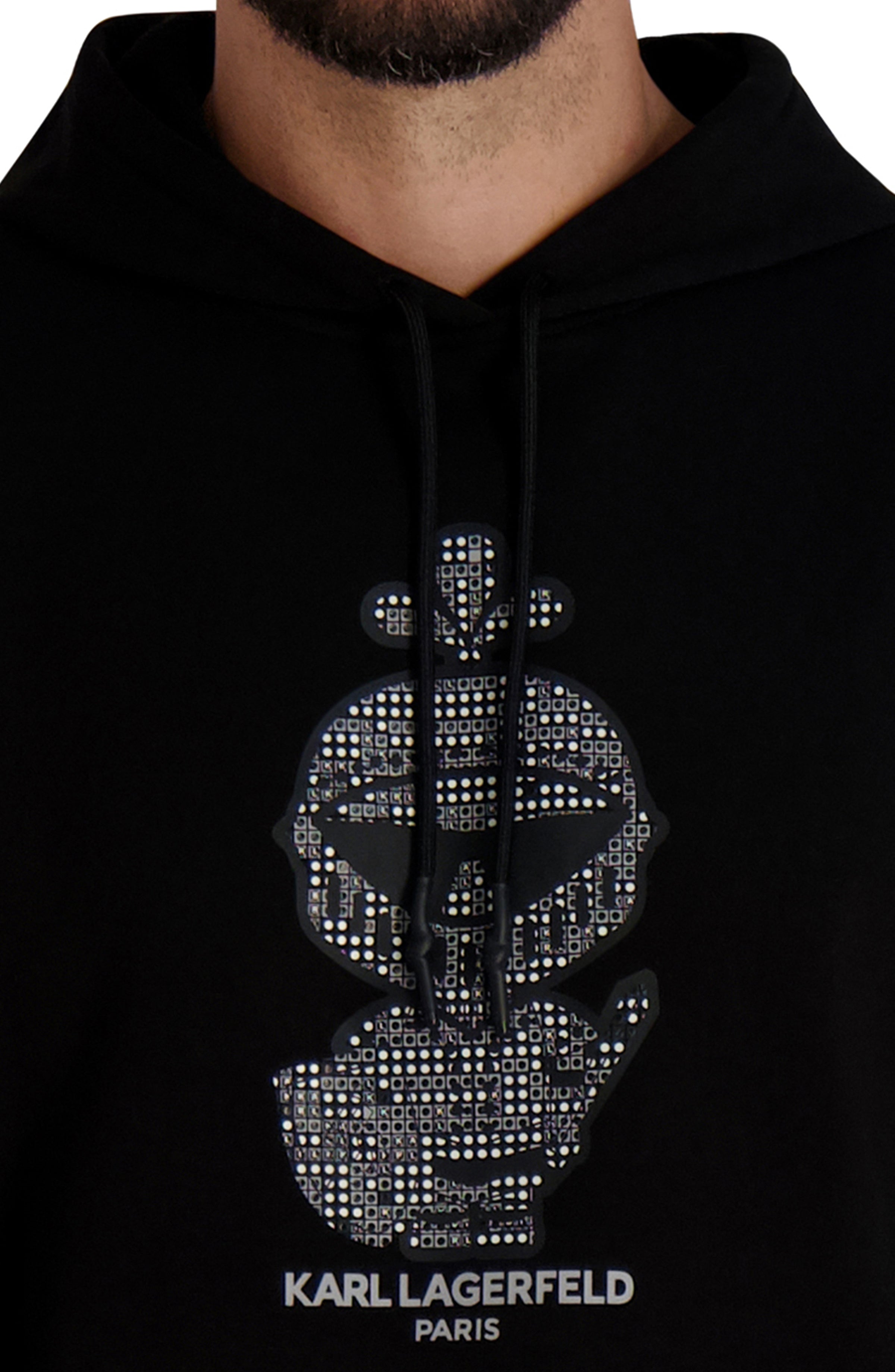 KARL BROKEN GLASS HOODIE VIEW 5 | Men's Sweatshirts & Joggers