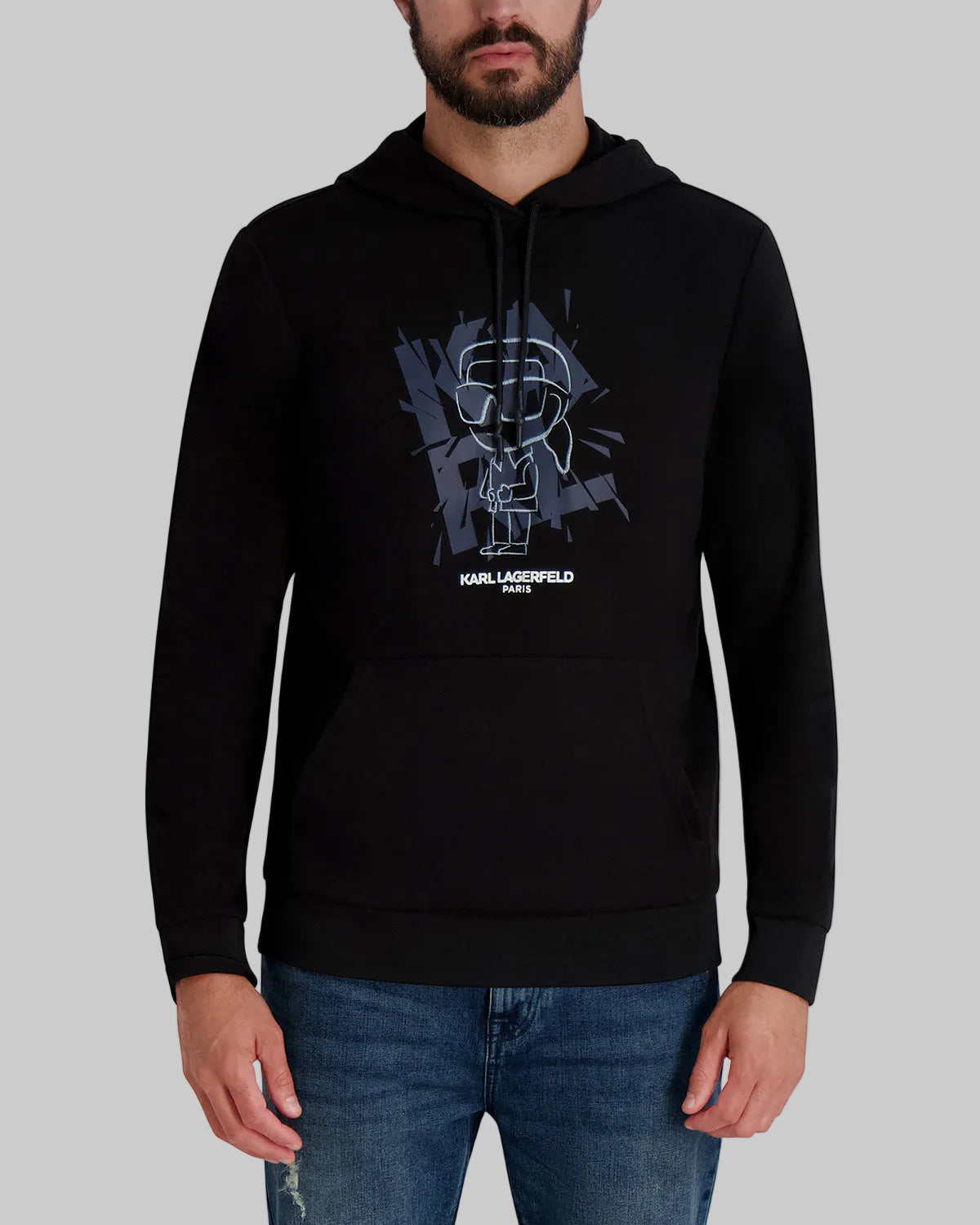 KARL BROKEN GLASS HOODIE View 1 | Men's Sweatshirts & Joggers