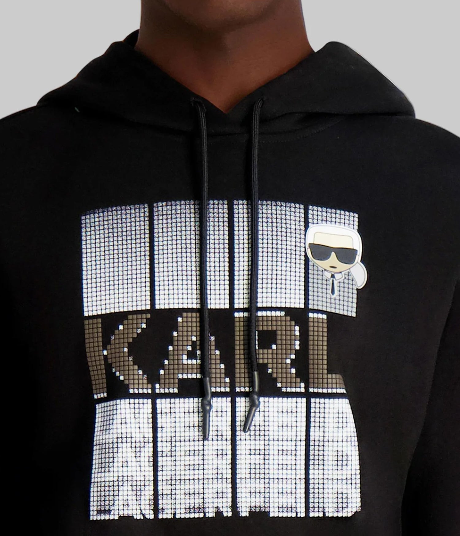 FAUX EMBROIDERED LOGO HOODIE VIEW 5 | Men's Clothing