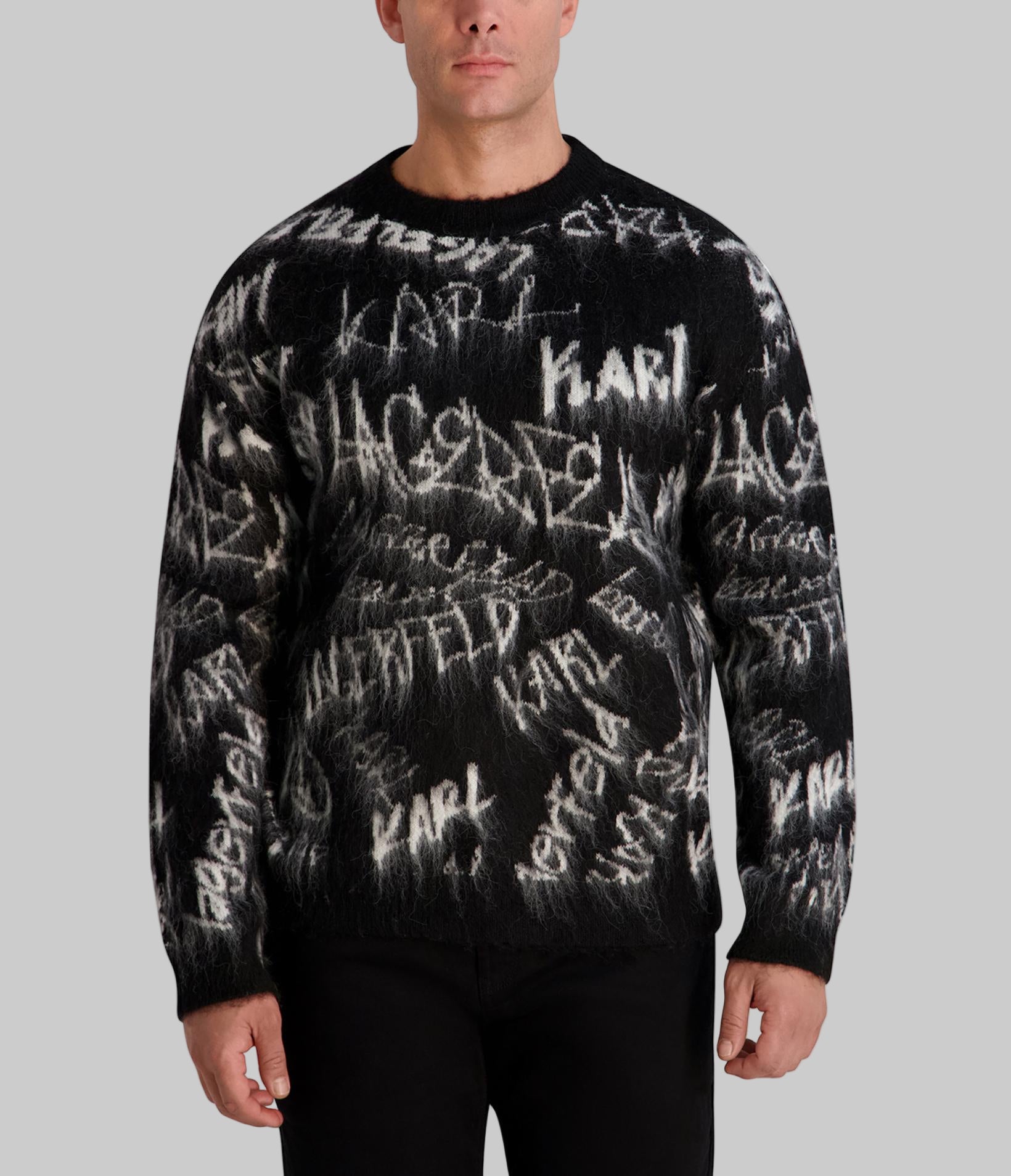 GRAFFITI KARL SWEATER View 1 | Men's Clothing