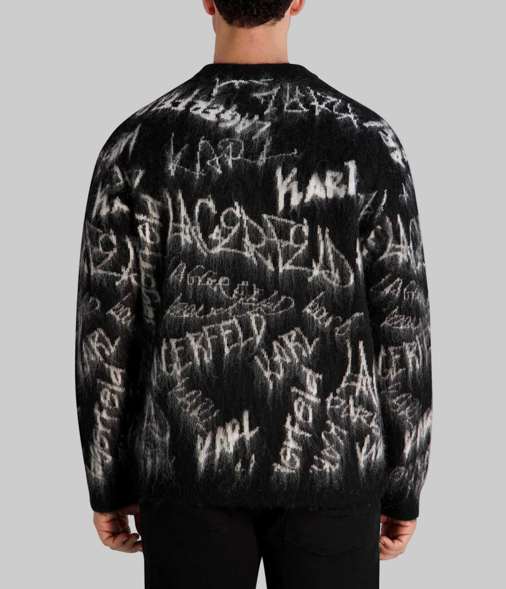 GRAFFITI KARL SWEATER View 2 | Men's Clothing