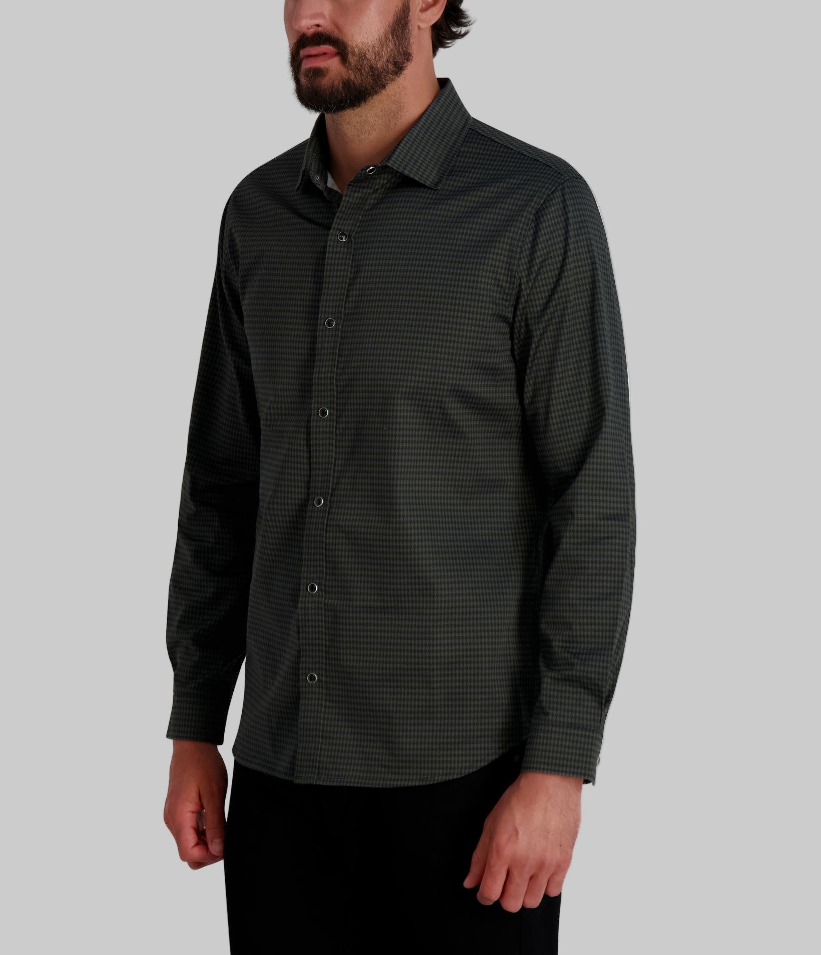 KARL TOOTH PRINT SHIRT VIEW 3 | Men's Clothing