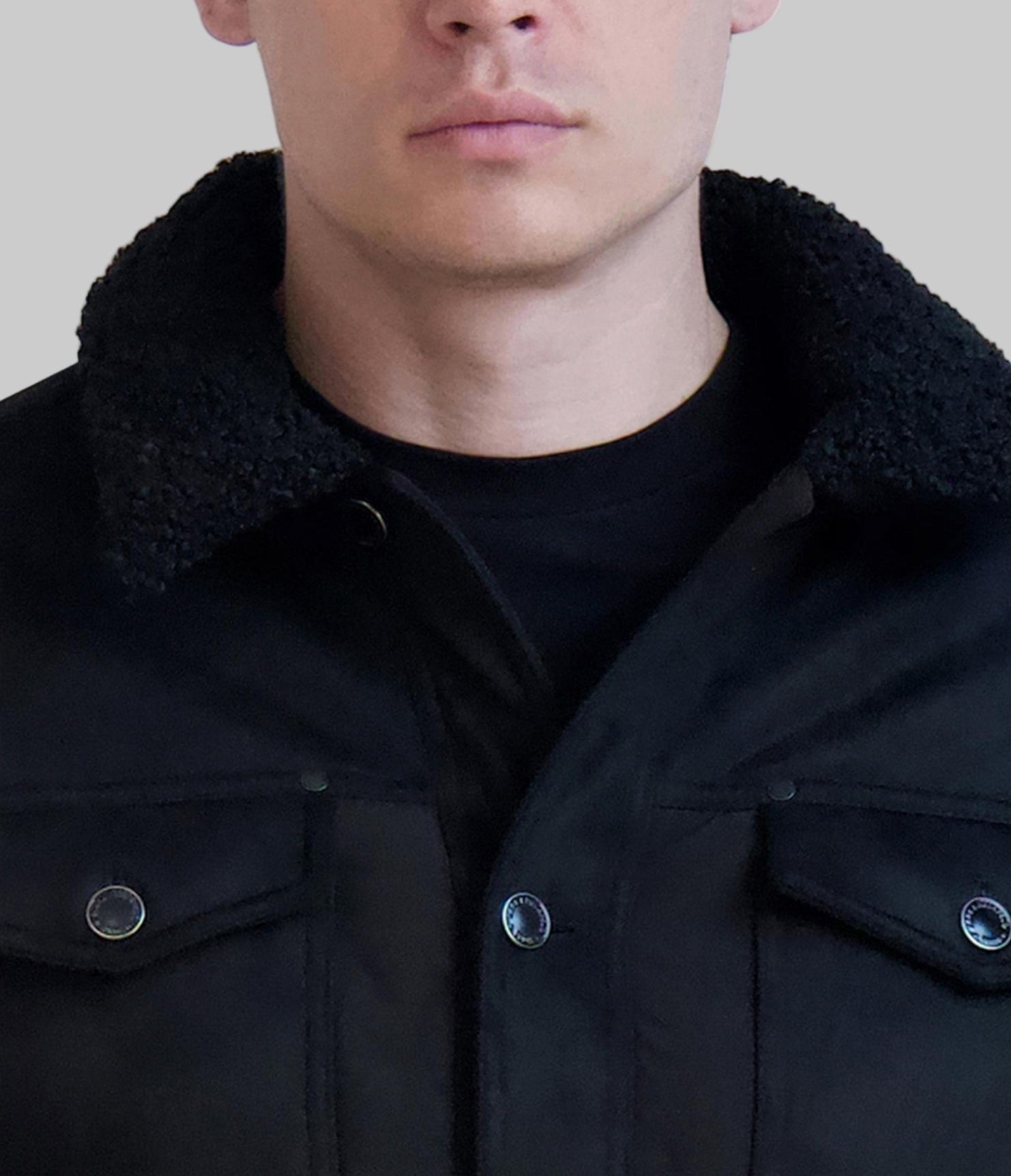 FAUX SUEDE TRUCKER JACKET VIEW 5 | Men's Clothing