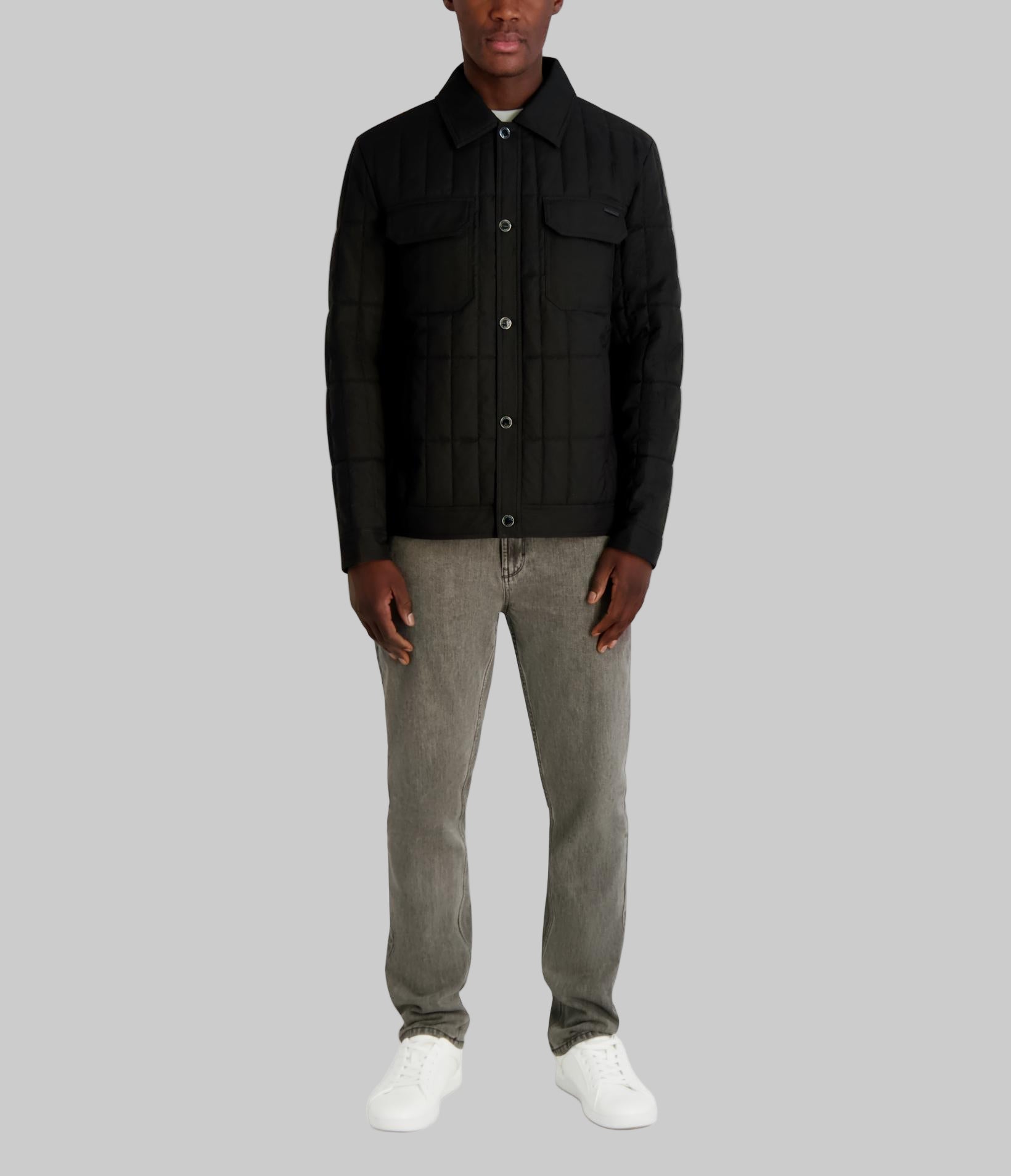 QUILTED SHIRT JACKET VIEW 4 | Men's Coats & Jackets