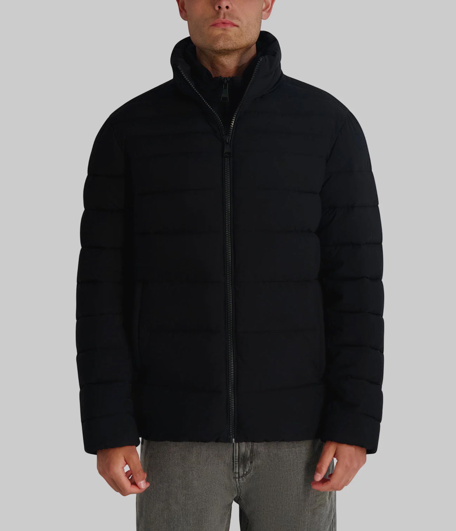 MID WEIGHT STAND COLLAR PUFFER View 1 | Men's Clothing