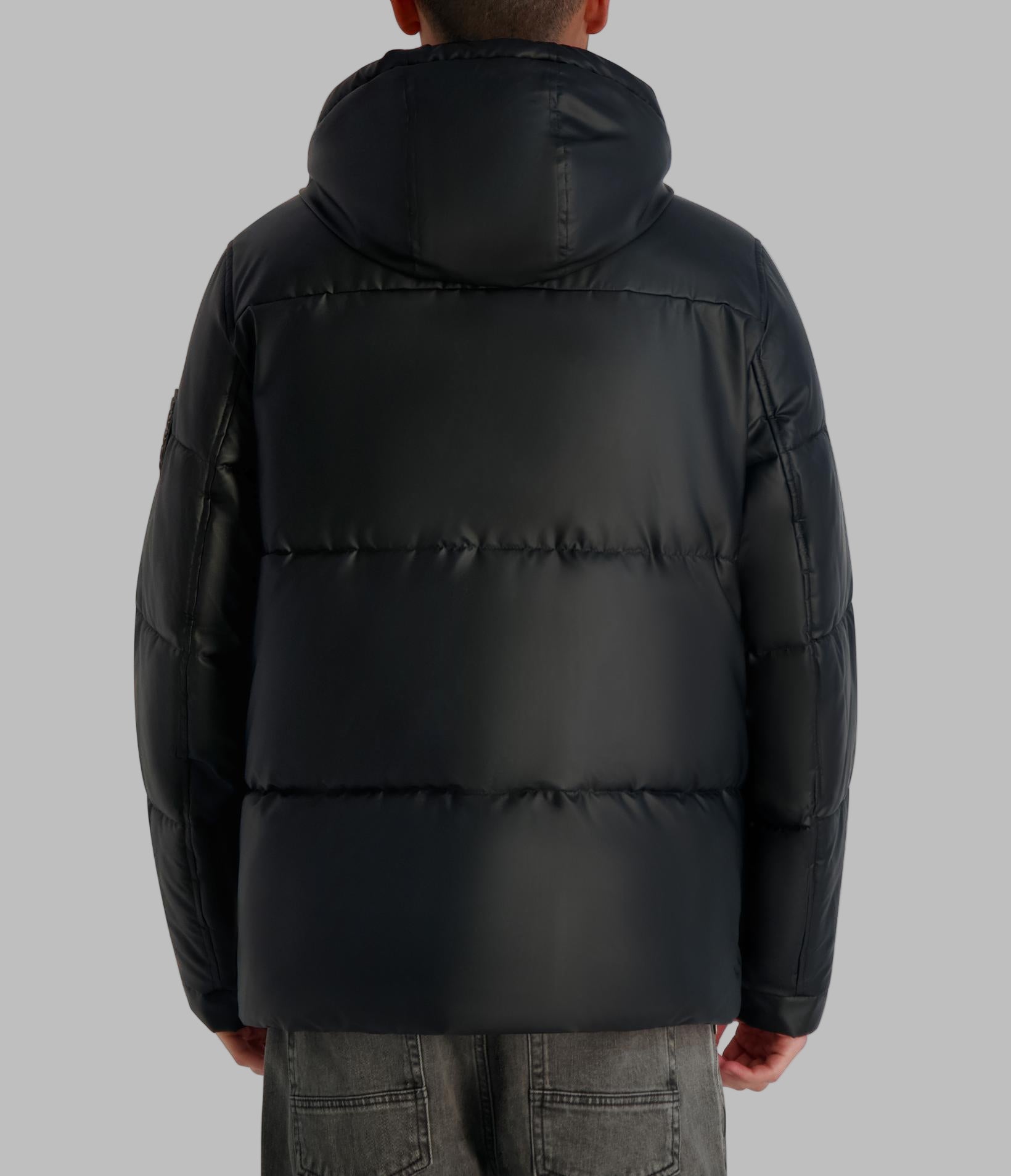 MID WEIGHT HOODED PUFFER WITH POCKETS View 2 | Men's Clearance