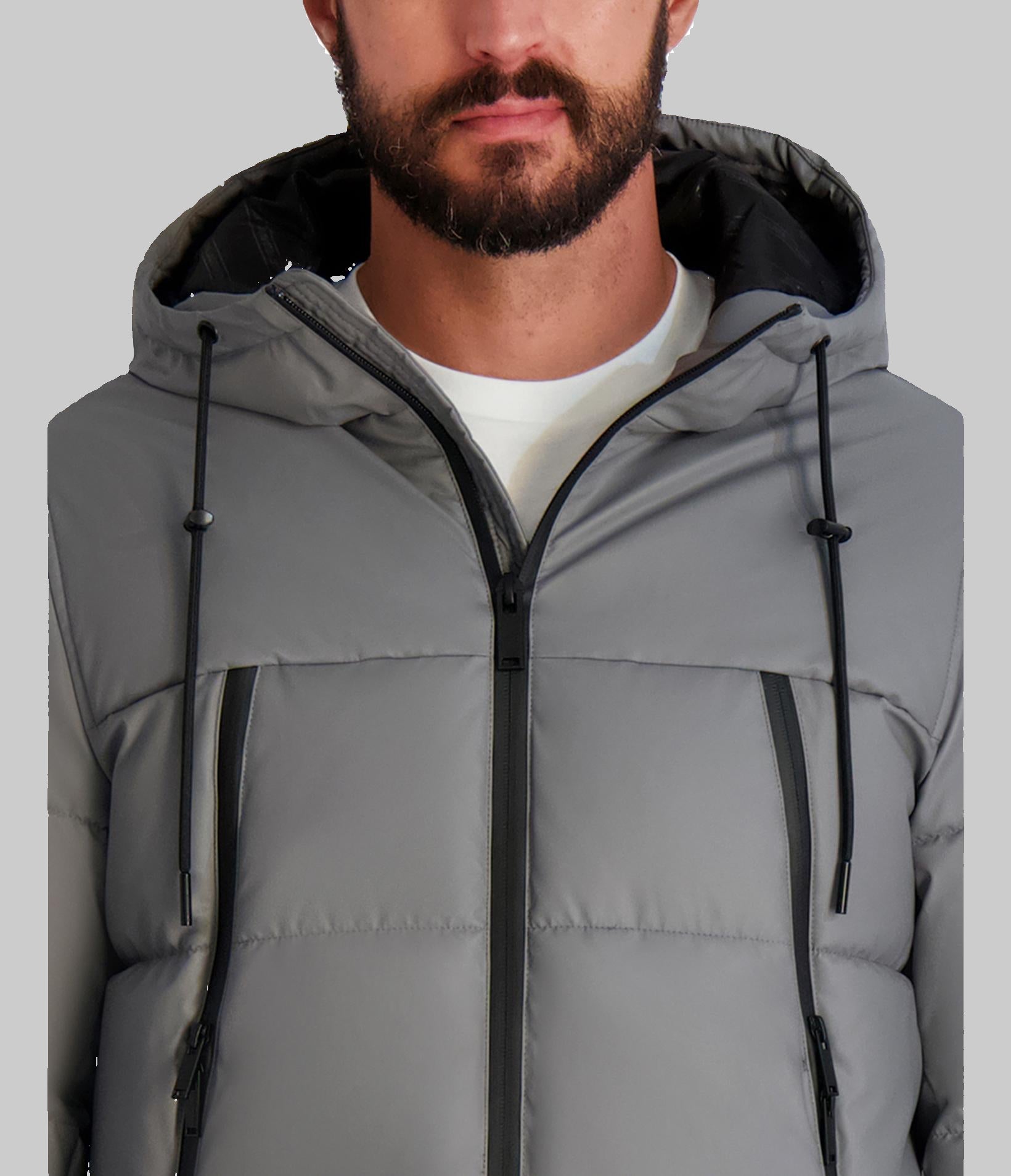 MID WEIGHT HOODED PUFFER WITH POCKETS VIEW 5 | Men's Clearance