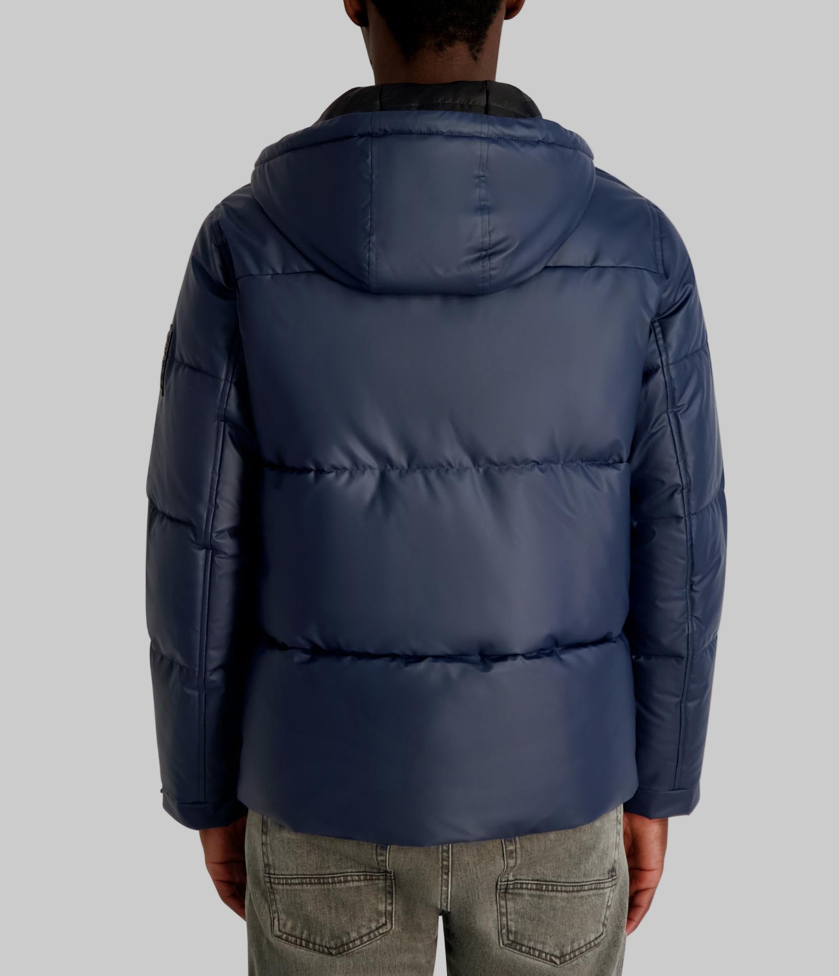 MID WEIGHT HOODED PUFFER WITH POCKETS View 2 | Men's Clearance