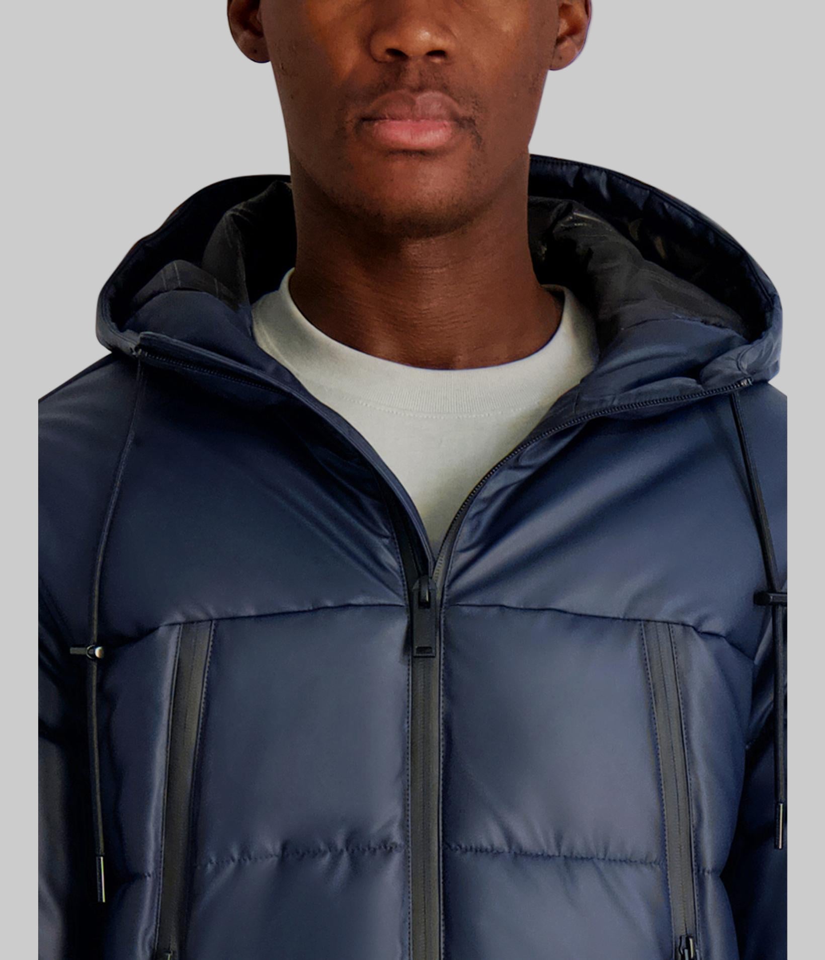 MID WEIGHT HOODED PUFFER WITH POCKETS VIEW 5 | Men's Sale