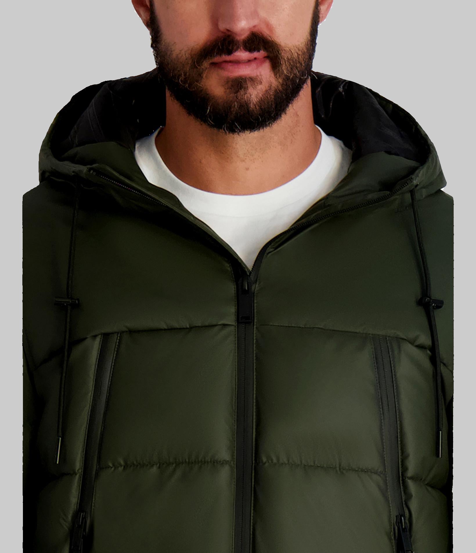 MID WEIGHT HOODED PUFFER WITH POCKETS VIEW 4 | Men's Clearance