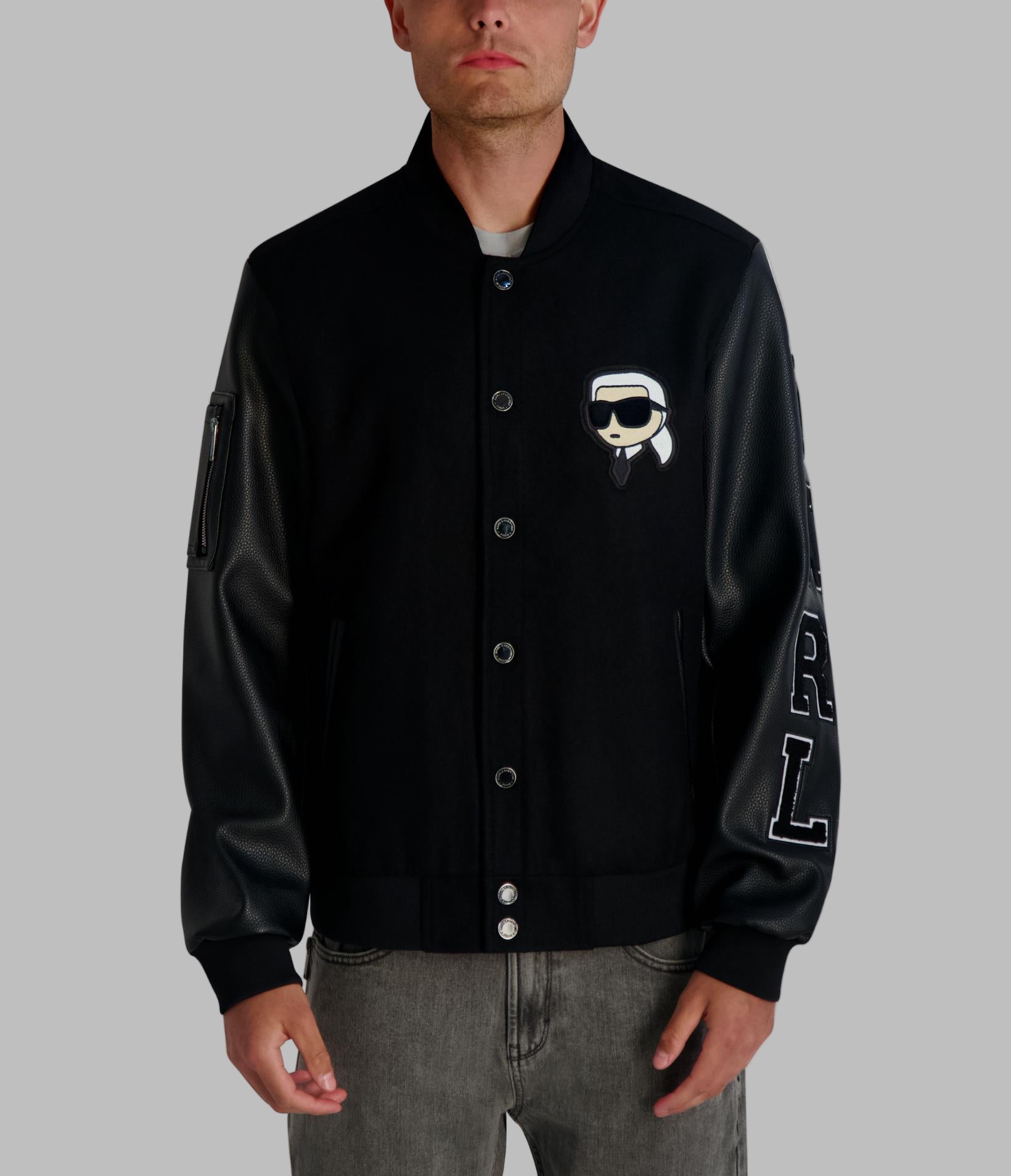 KARL PATCH VARSITY JACKET View 1 | New Men's Arrivals