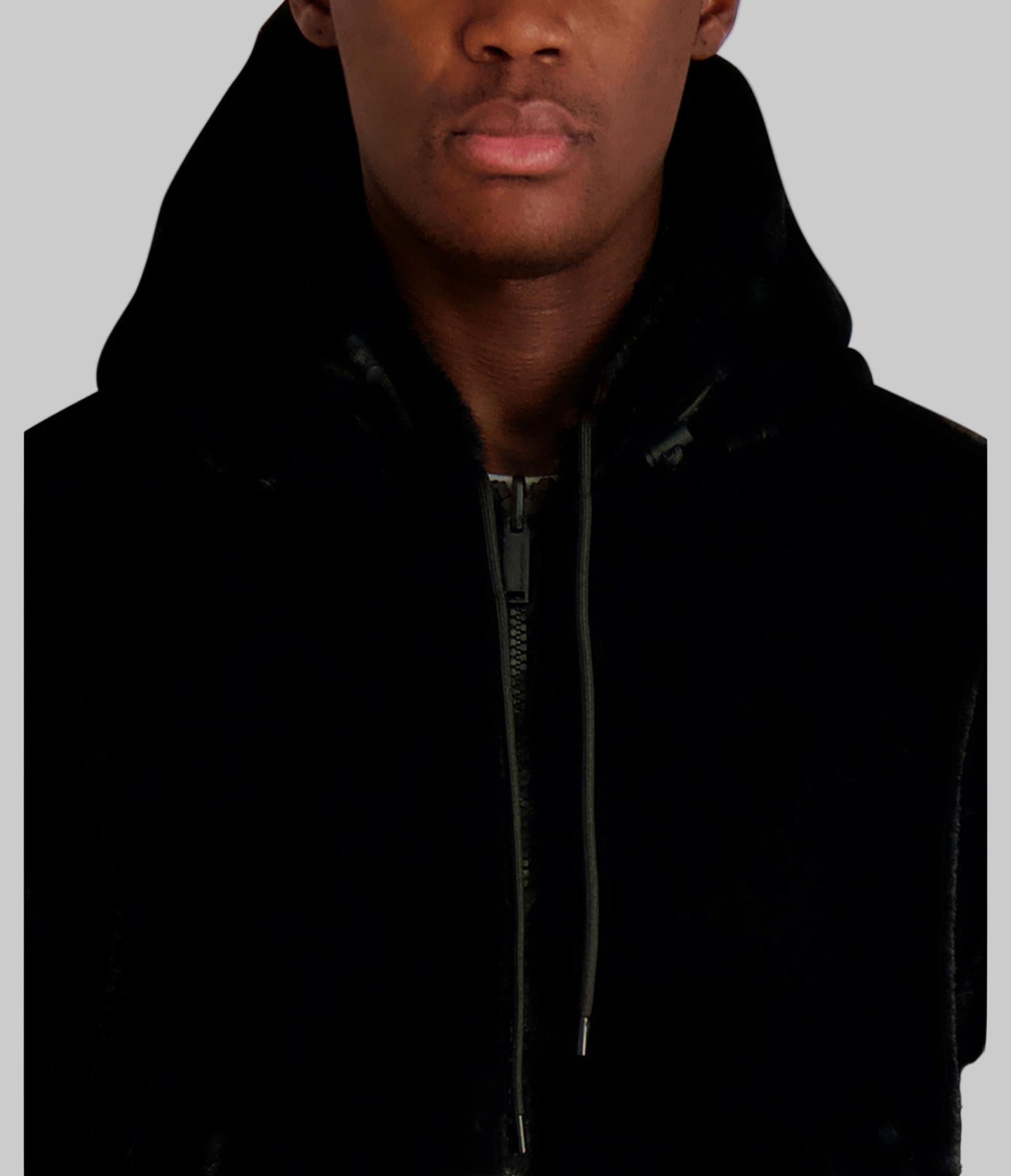 REVERSIBLE HOODED FAUX FUR JACKET VIEW 5 | Men's Sale