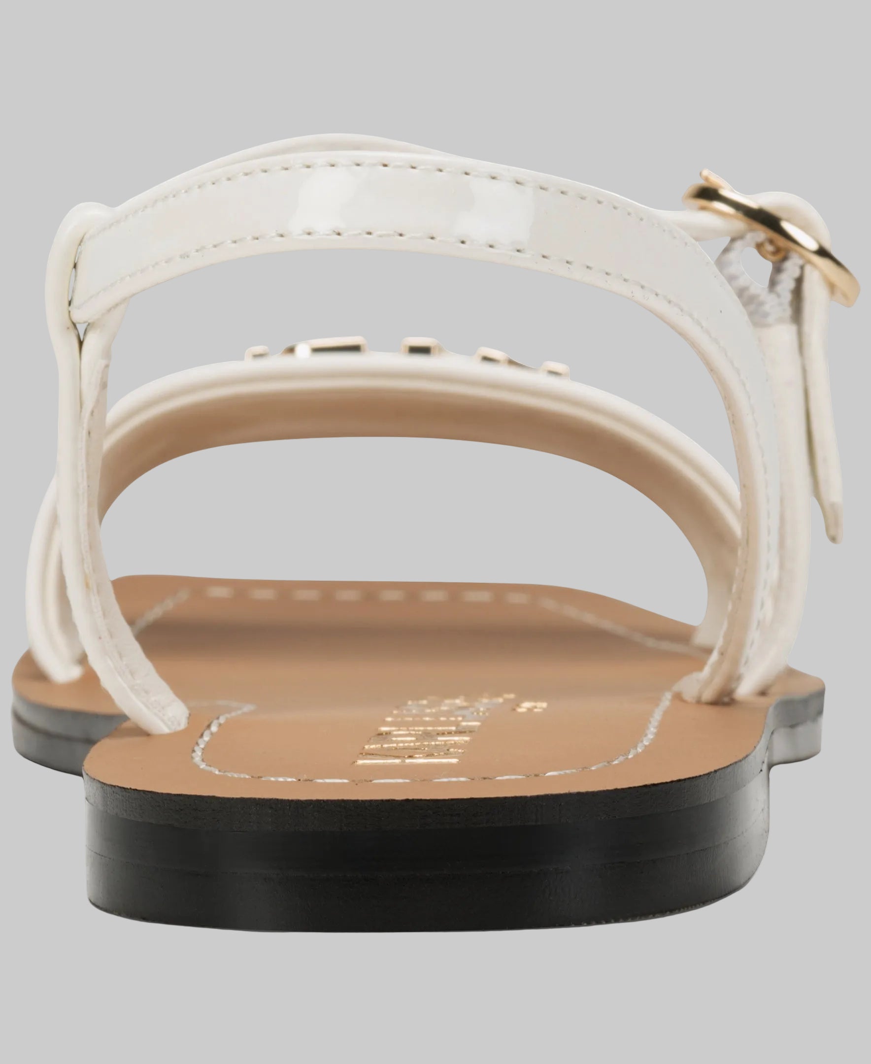 MIRAM SANDAL WITH GOLD KARL LOGO VIEW 3 | Women's Shoes