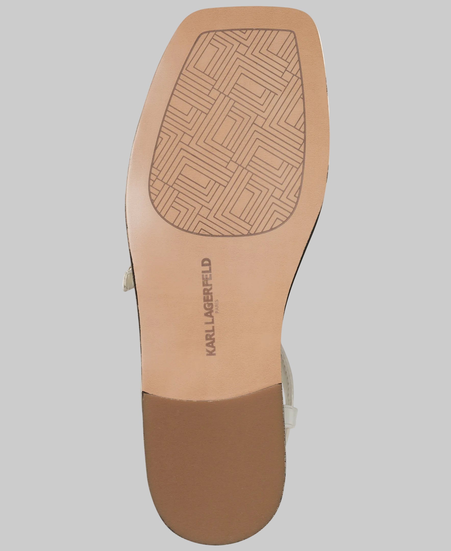 MIRAM SANDAL WITH GOLD KARL LOGO VIEW 5 | Women's Shoes