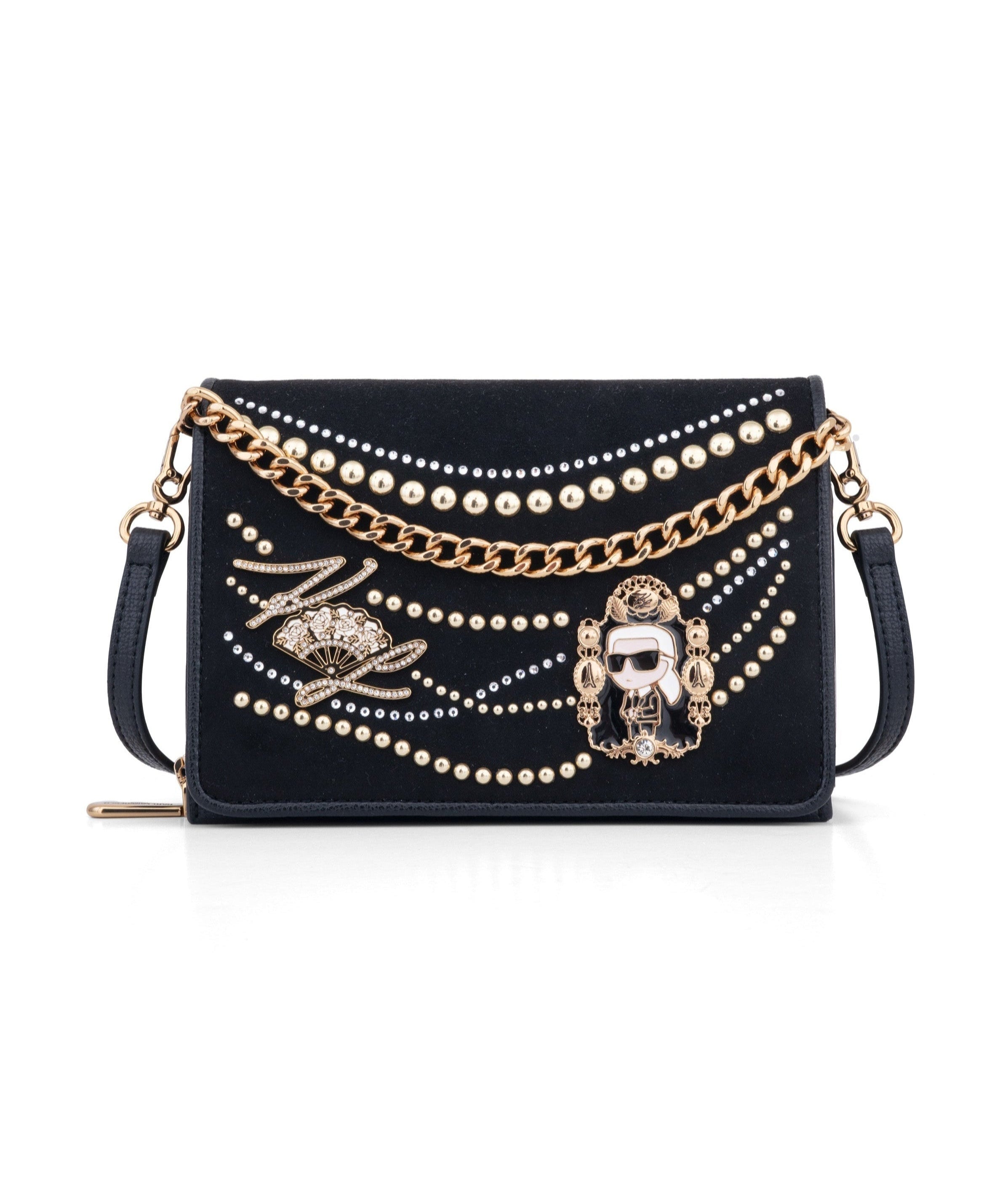 LOURDES SUEDE FLAP CROSSBODY View 2